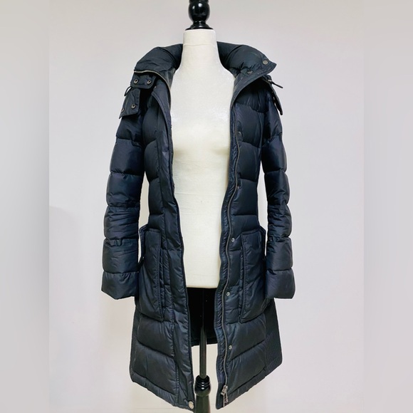BURBERRY DOWN COAT JACKET PARKA BLACK XS - Picture 15 of 16